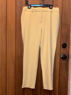 Talbots “Hampshire”  Tailored Butter Cream Straight-Leg Pants
